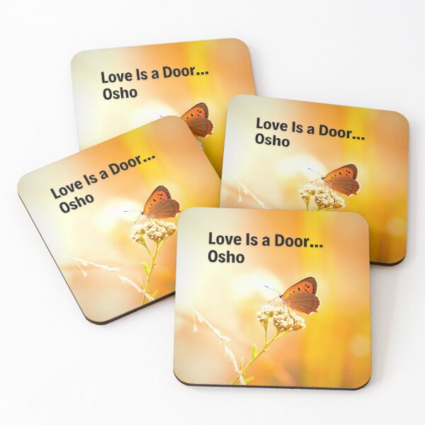 Item preview, Osho Quote - Love Is a Door... designed and sold by RetComly.