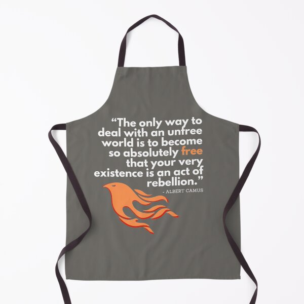 Item preview, Albert Camus - Your Very Existence (For dark fabrics) designed and sold by heavymetalteacup.