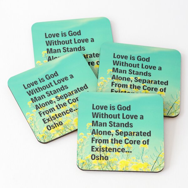 Item preview, Osho Quote - Love is God Without love a man stands alone... designed and sold by RetComly.