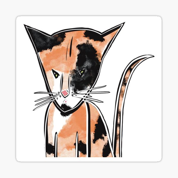 Calico Cat Sticker