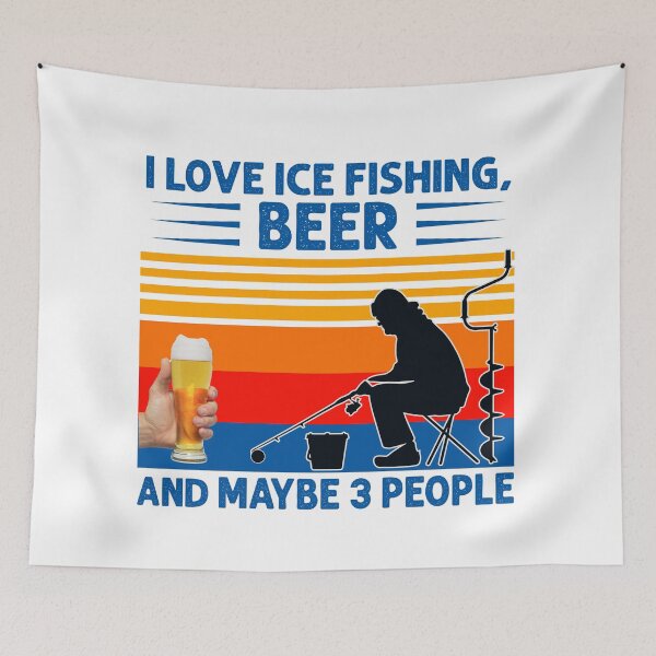 Item preview, LOVE ICE FISHING & BEER COLLECTION designed and sold by JRM Tees & More Store.