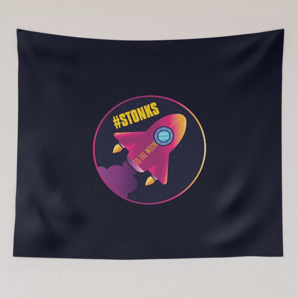 Item preview, Stock Market Rebels - To The Moon designed and sold by ShineEyePirate.