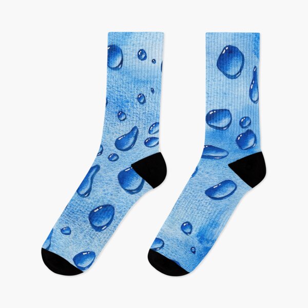 Item preview, Water Droplets On A Blue Watercolour Background designed and sold by JulieSpriddle.