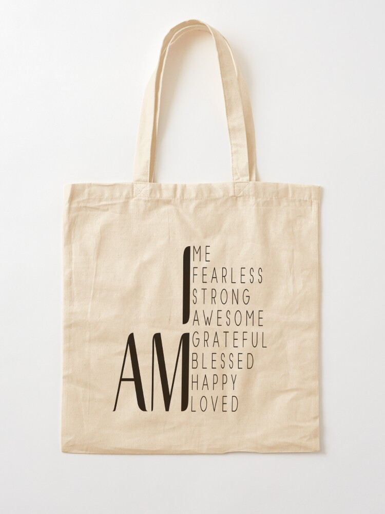 Thankful Tote Bag Inspirational Gift Bag Shopping Bag 