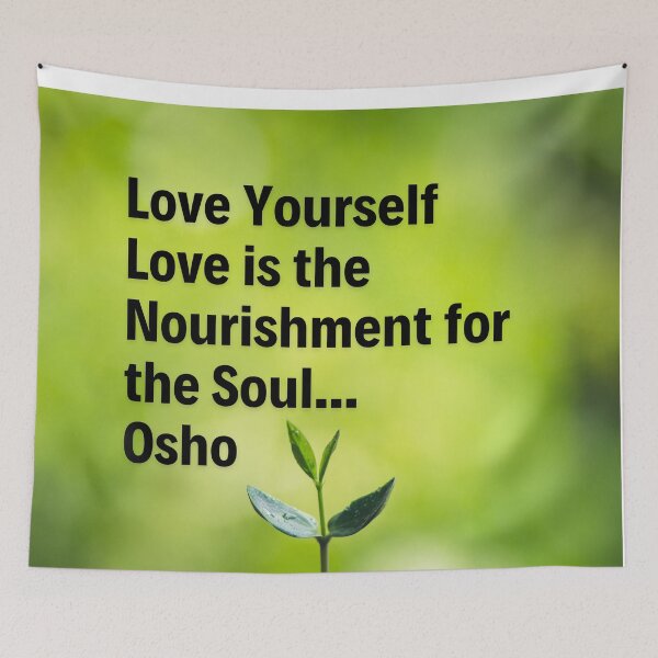 Item preview, Osho Quote - Love Yourself... designed and sold by RetComly.