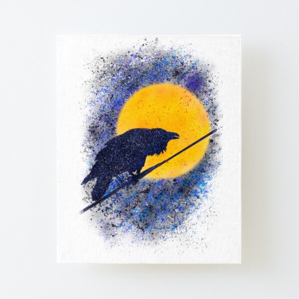 The Voice of Raven Canvas Mounted Print