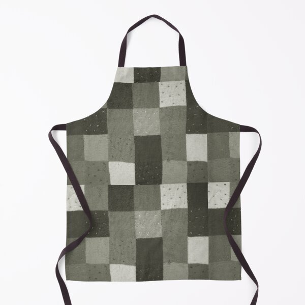 Item preview, black and white knitted patchwork squares designed and sold by pollywolly.