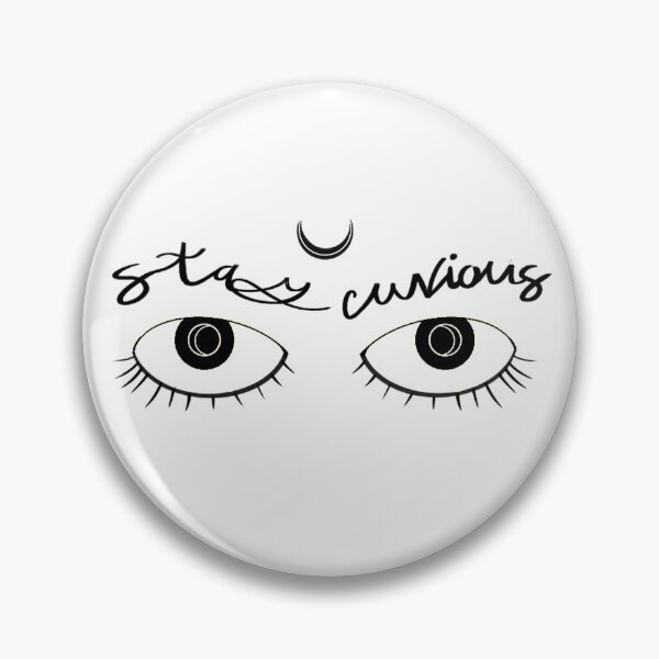 Item preview, Stay Curious Black Version - Handwriting Quote designed and sold by CaosTranscrito.
