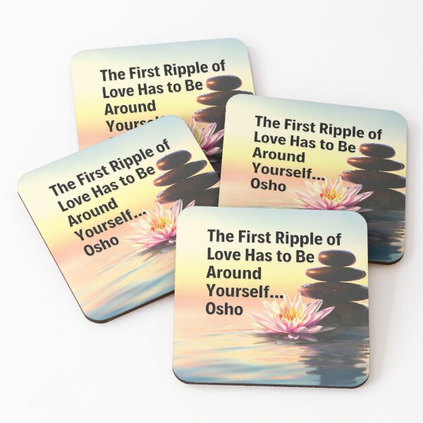 Item preview, Osho Quote - The First Ripple of Love... designed and sold by RetComly.