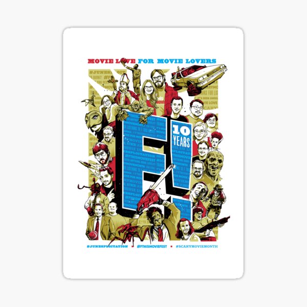F This Movie! 10th Anniversary Sticker