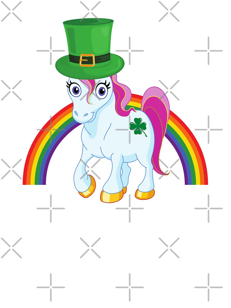 St Patricks Day Girls Einhorn Kobold Regenbogen Kinder T Shirt Von Fogodesigns Redbubble