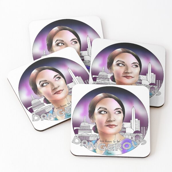 Item preview, AOC Alexandria Ocasio-Cortez We Have to be Dangerous Too MLK Day Quote designed and sold by Burnt Sugar Art + Design.