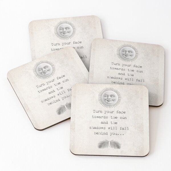 Item preview, Face The Sun, Inspirational Spiritual Quote, Celestial, Wellness designed and sold by artenvironments.