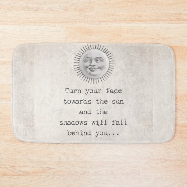 Item preview, Face The Sun, Inspirational Spiritual Quote, Celestial, Wellness designed and sold by artenvironments.
