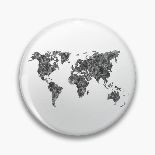 Item preview, BLACK AND WHITE WORLD MAP - minimalist designed and sold by annaspoljar.