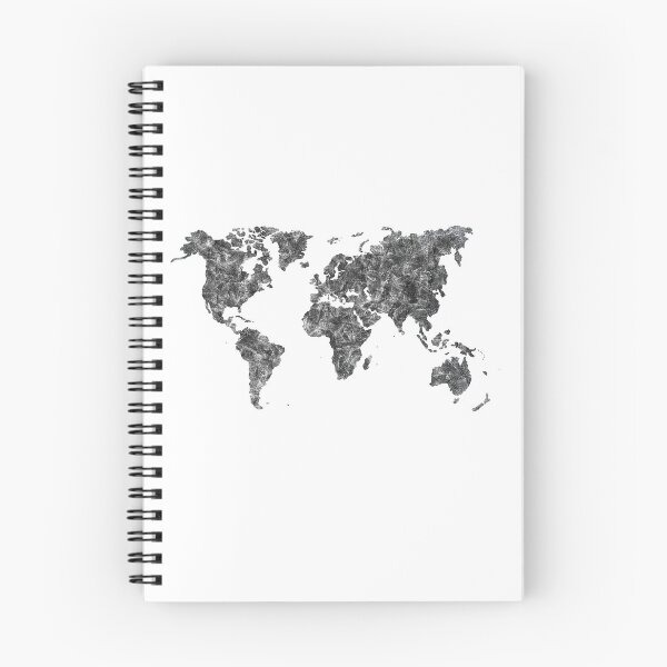 Item preview, BLACK AND WHITE WORLD MAP - minimalist designed and sold by annaspoljar.