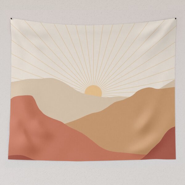 Item preview, Landscape Boho Sun Sunset designed and sold by trajeado14.