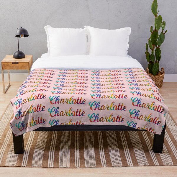 Aperçu de l'œuvre Charlotte peinture abstraite nom de fille créée et vendue par ComicKitsch.