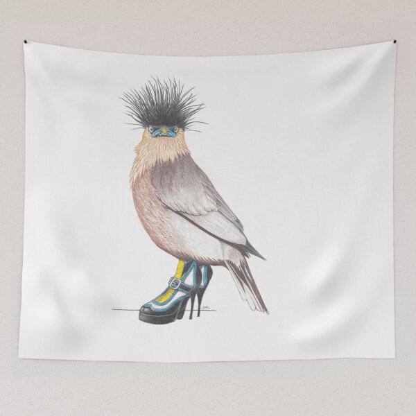 Item preview, Brahminy Myna in Retro High Heels designed and sold by JimsBirds.