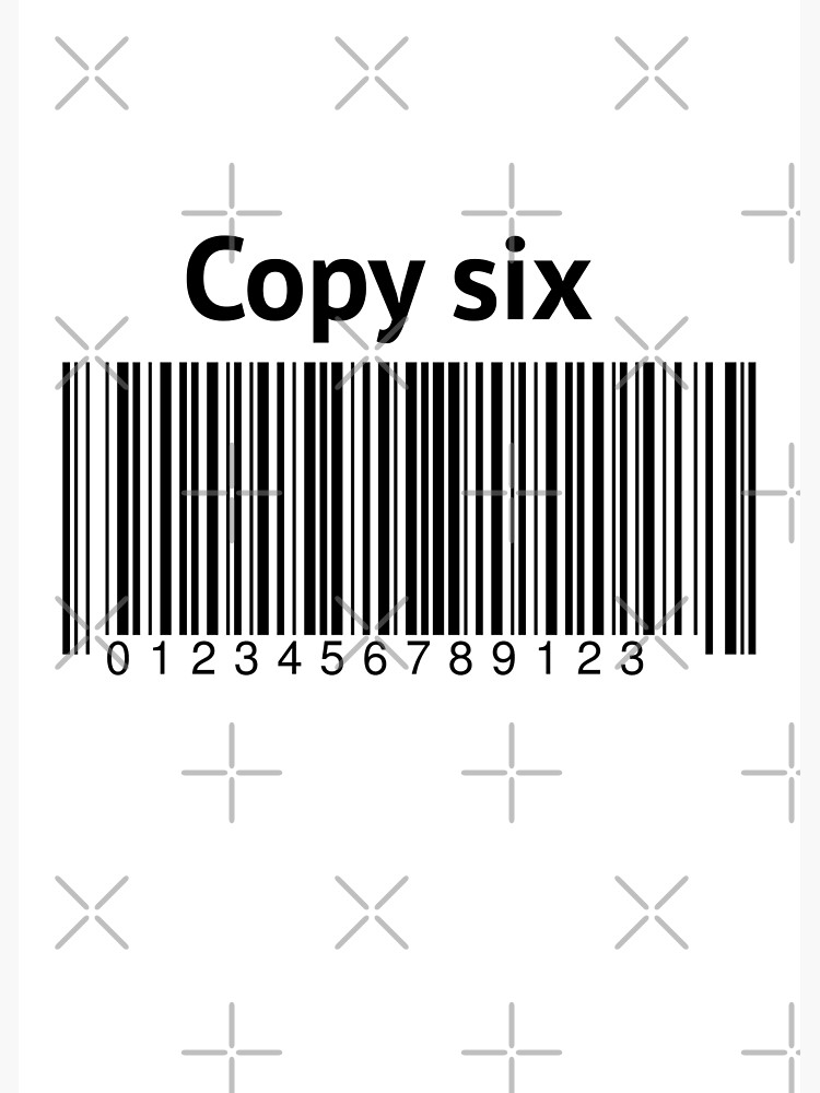 Poster « Code à barres copiercoller Choses père et bébé Chose