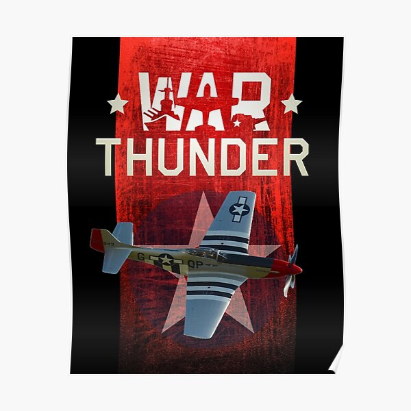 War Thunder P-51 Mustang Poster