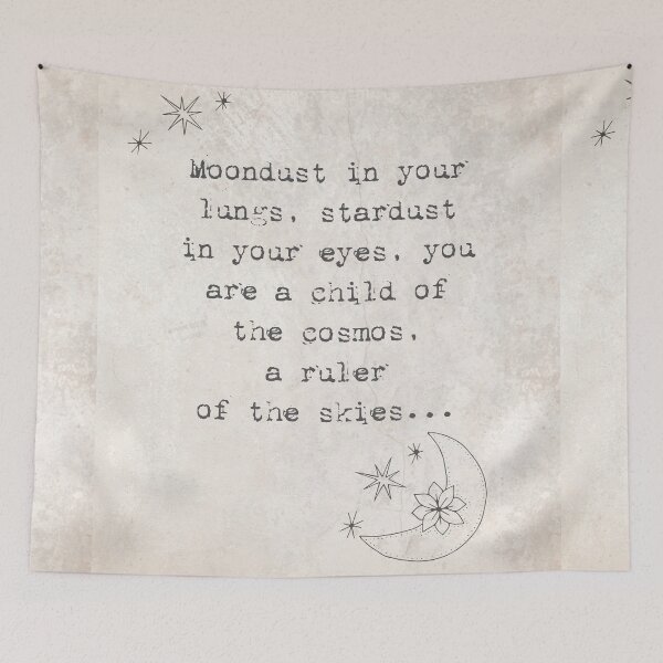 Item preview, Moondust, Stardust, Inspirational Quote, Boho Decor, Inspire, Montra designed and sold by artenvironments.