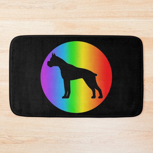 Item preview, boxer dog lover rainbow silhouette designed and sold by alaechamlal.