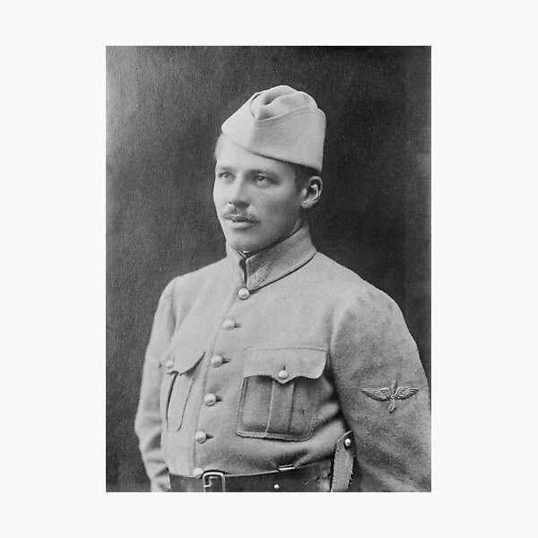 Item preview, Norman Prince Portrait - Lafayette Escadrille Pilot - WW1 Circa 1915 designed and sold by warishellstore.