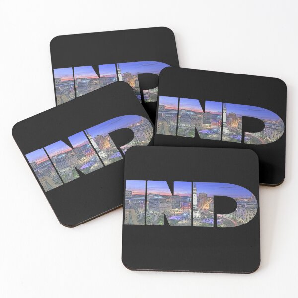 Item preview, Indianapolis, Indiana IND Night Cityscape designed and sold by CrabbyLobster.