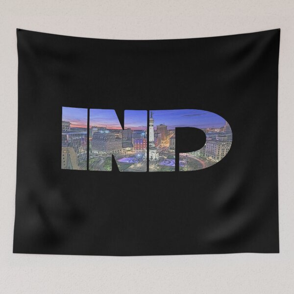 Item preview, Indianapolis, Indiana IND Night Cityscape designed and sold by CrabbyLobster.
