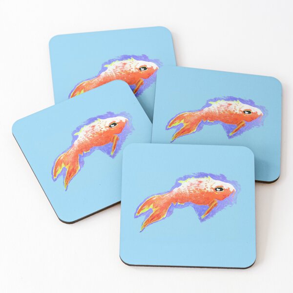 Item preview, Orange Goldfish 2 designed and sold by busybrushcafe.