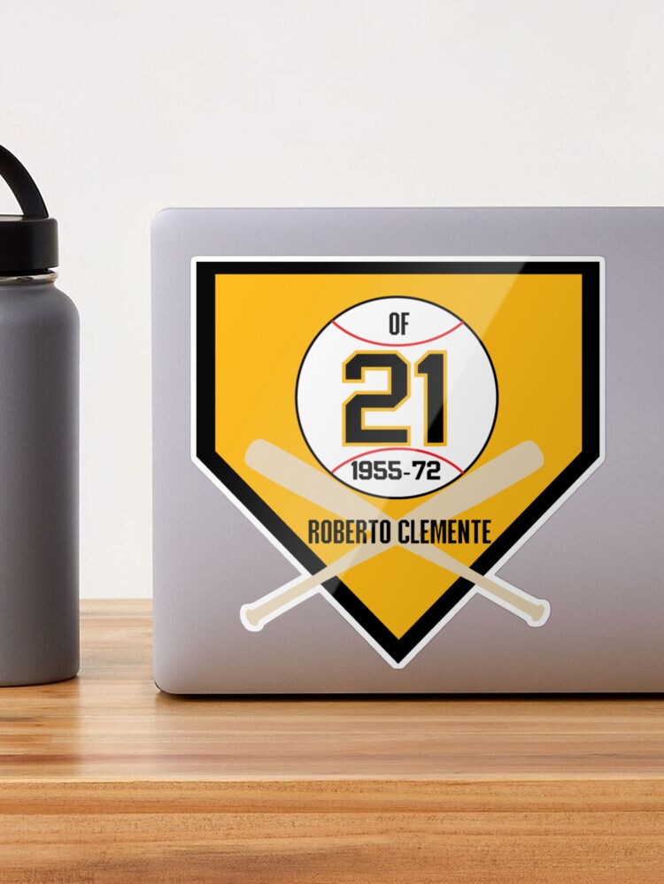 21 Roberto Clemente Pittsburgh Pirates 1955 1972 Thank You For The Memories  Signature Shirt Sticker