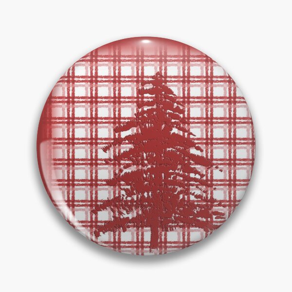 Item preview, Pine Tree on Red Plaid designed and sold by Sharon Schwalbe.