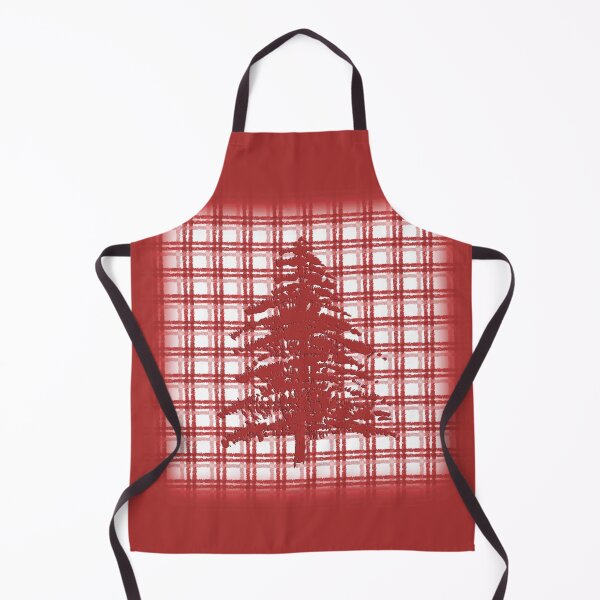 Item preview, Pine Tree on Red Plaid designed and sold by Sharon Schwalbe.