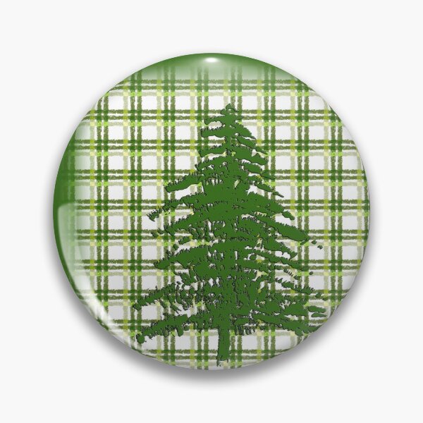 Artikelvorschau, Pine Tree on Green Plaid entworfen und verkauft von Sharon Schwalbe.