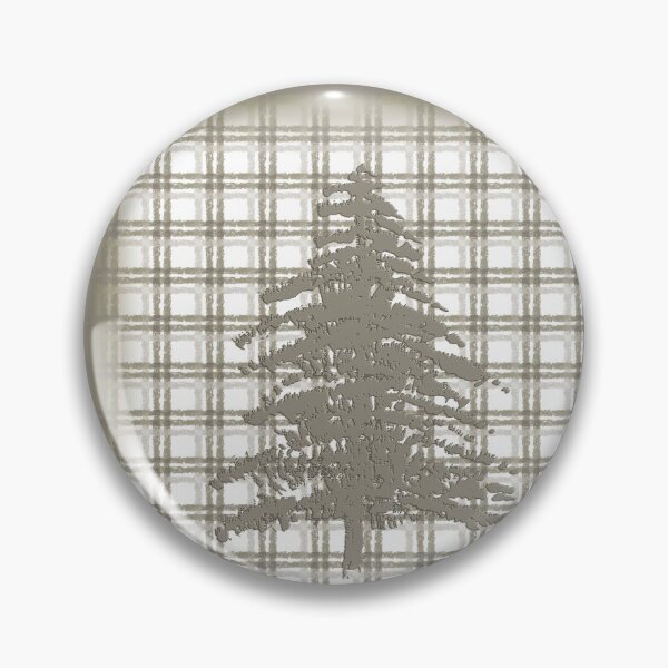 Item preview, Pine Tree on Taupe Plaid designed and sold by Sharon Schwalbe.