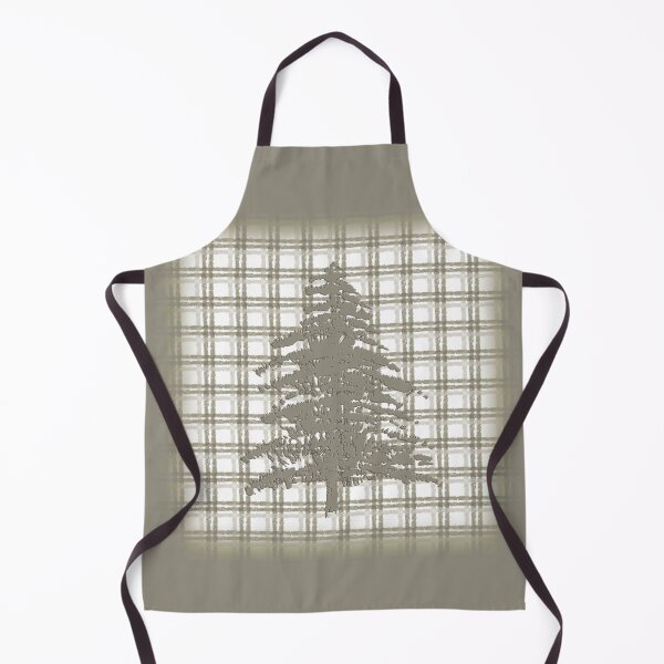 Item preview, Pine Tree on Taupe Plaid designed and sold by Sharon Schwalbe.