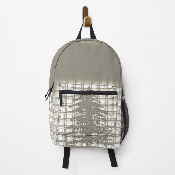 Item preview, Pine Tree on Taupe Plaid designed and sold by Sharon Schwalbe.