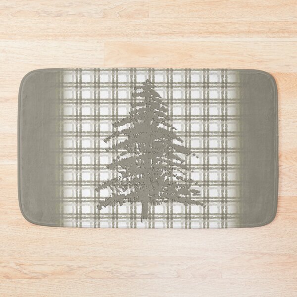 Item preview, Pine Tree on Taupe Plaid designed and sold by Sharon Schwalbe.