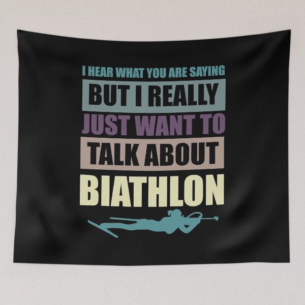 Artikelvorschau, I hear what you are saying but i really just want to talk about Biathlon entworfen und verkauft von Jannisdesign.