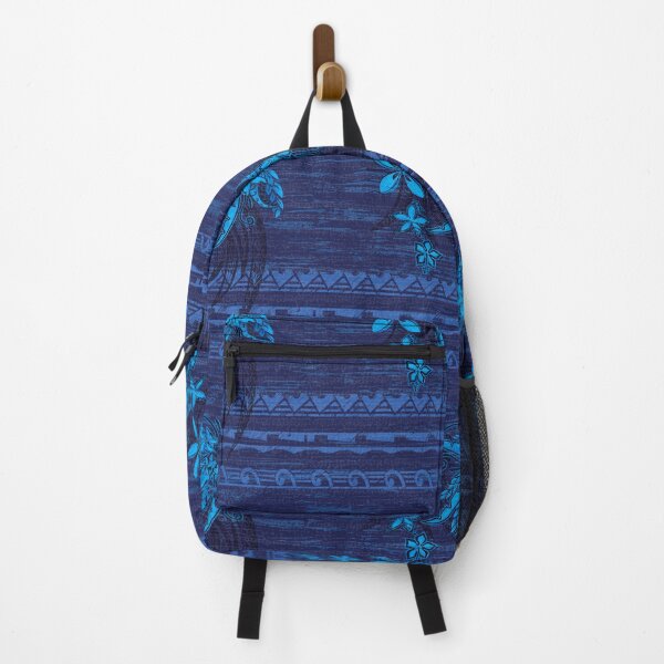 Aperçu de l'œuvre Motif tribal bleu hawaïen créée et vendue par sunnthreads.