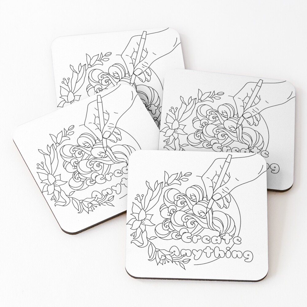 Item preview, Coasters (Set of 4) designed and sold by Rusnae12.