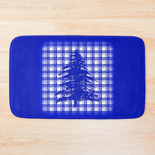 Item preview, Pine Tree on Royal Blue Plaid designed and sold by Sharon Schwalbe.