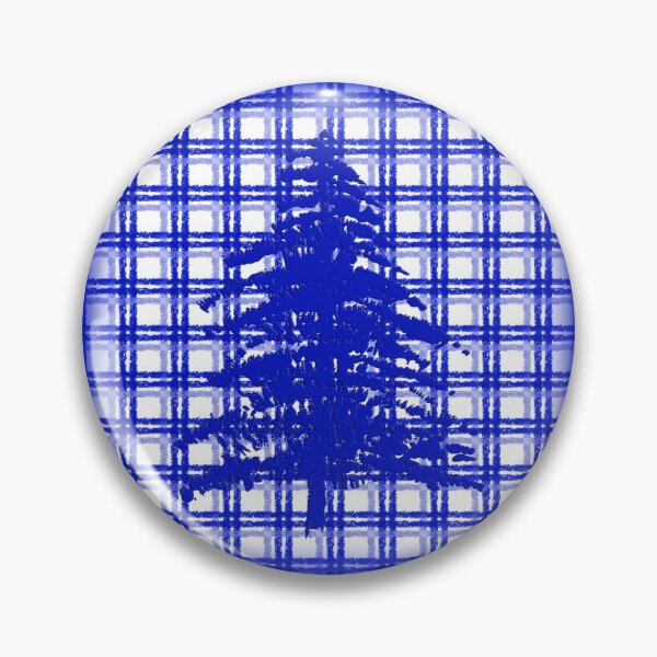 Item preview, Pine Tree on Royal Blue Plaid designed and sold by Sharon Schwalbe.