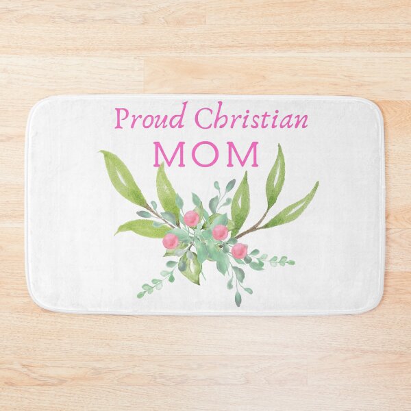 Item preview, proud christian mom, bible verses, christian art, funny christian design, christian gifts, designed and sold by prteacool.