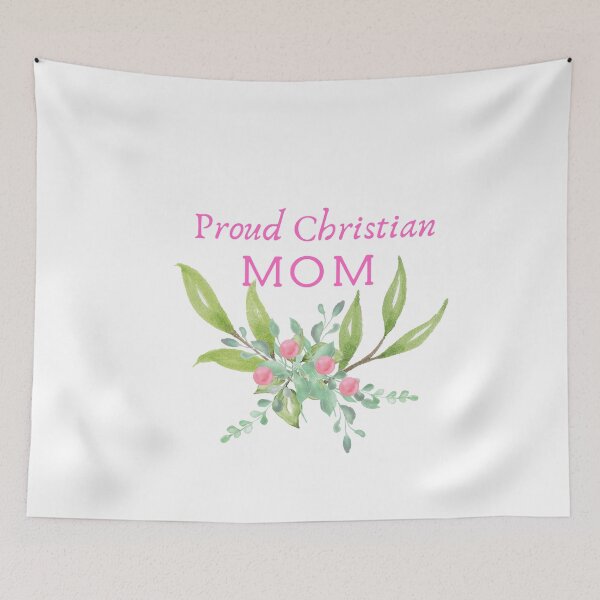 Item preview, proud christian mom, bible verses, christian art, funny christian design, christian gifts, designed and sold by prteacool.