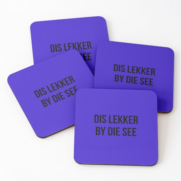 Item preview, Dis lekker by die see, black text designed and sold by FunkiFunki.