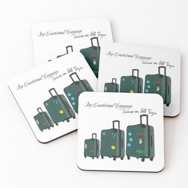 Item preview, My Emotional Baggage Comes in All Sizes designed and sold by colormetabby.