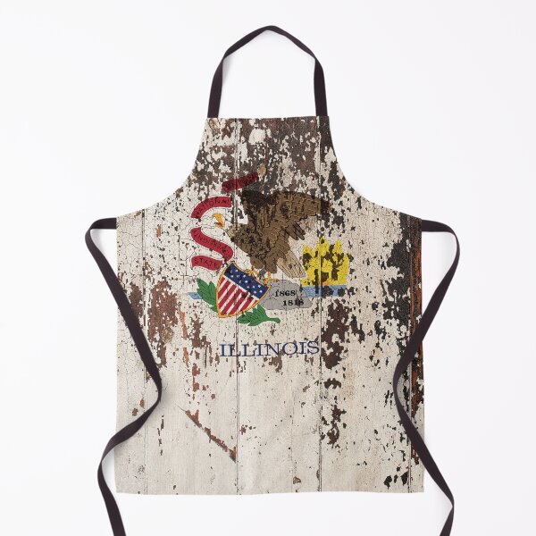 Item preview, Illinois Flag Rustic designed and sold by TRowanDesign.