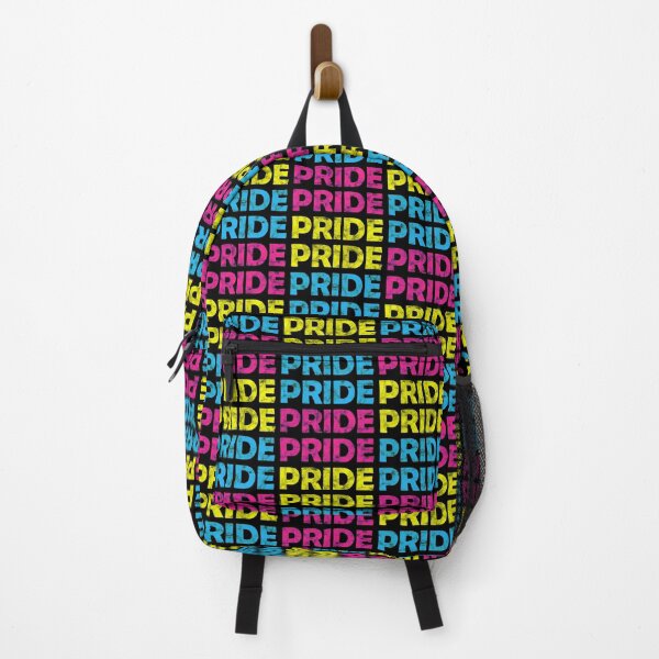 Item preview, Pansexual Pride Flag Colors Repeating Distressed Text Design designed and sold by Bumblefuzzies.